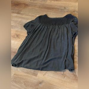Torrid Flow Gray Blouse
